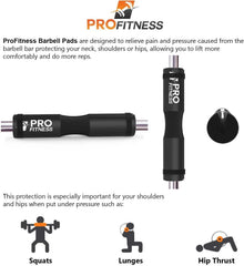Profitness Barbell Pad Squat Pad- Shoulder Support for Squats, Lunges & Hip Thrusts - for Olympic or Standard Bars