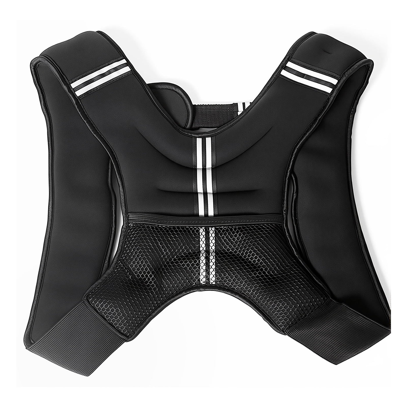 BAOKALER Weighted Vest for Fitness, 6Lb with Reflective Strips, Ideal for Men & Women, Strength Training, Running, Muscle Building & Weight Loss