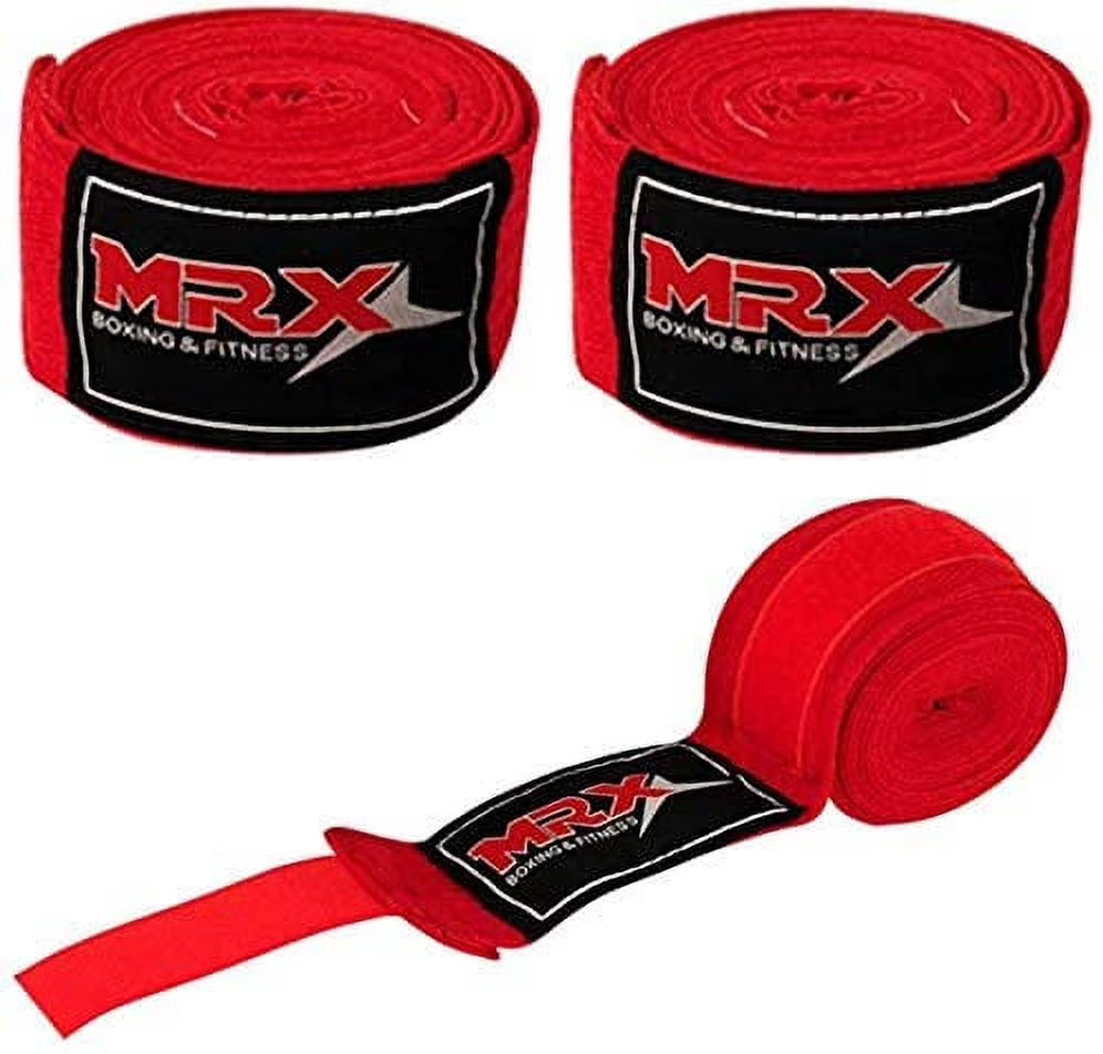 Boxing Hand Wraps 100% Cotton Multi Colors Great for MMA Boxing Muay Thai Kick Boxing Training Wris Support Wraps 180 Inches Length Red