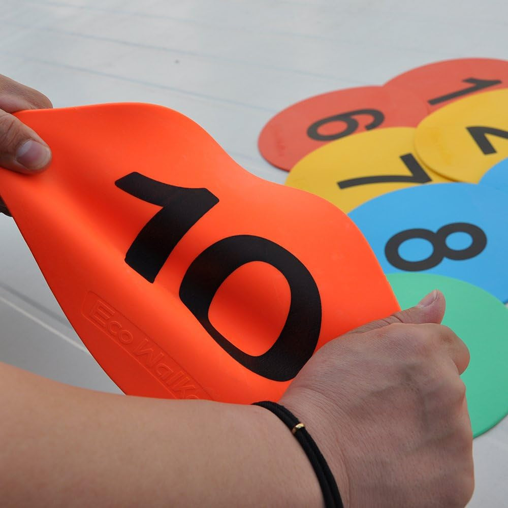 8Inch Numbered Floor Spot Markers
