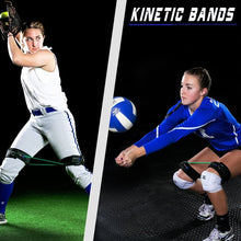 Kinetic Bands - Leg Speed Resistance Bands - Performance/Fitness Training - 4 Resistance Levels, Stretch Strap, Digital Training Series (Red, Orange, Green, Blue - Ages 13 & Over)