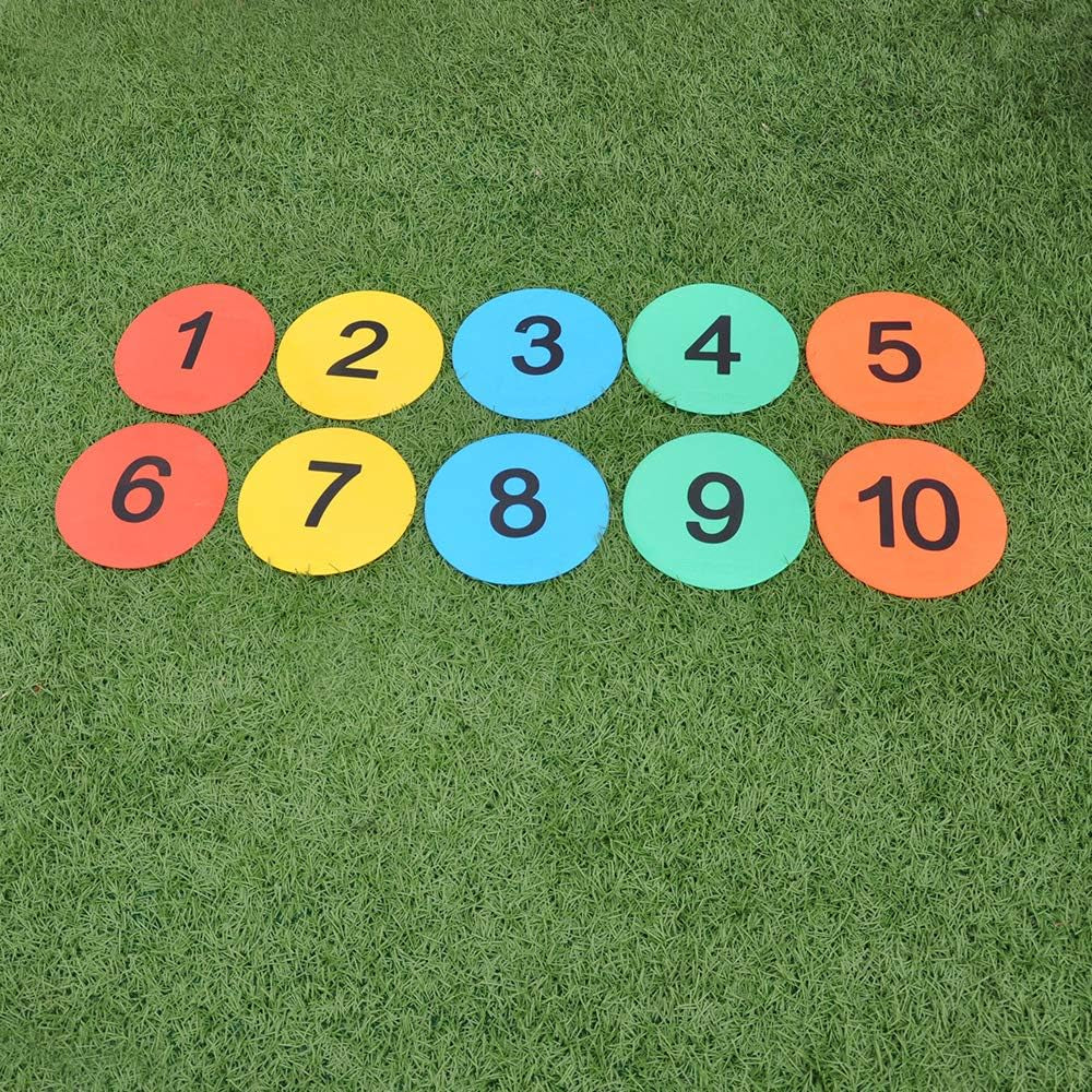 8Inch Numbered Floor Spot Markers