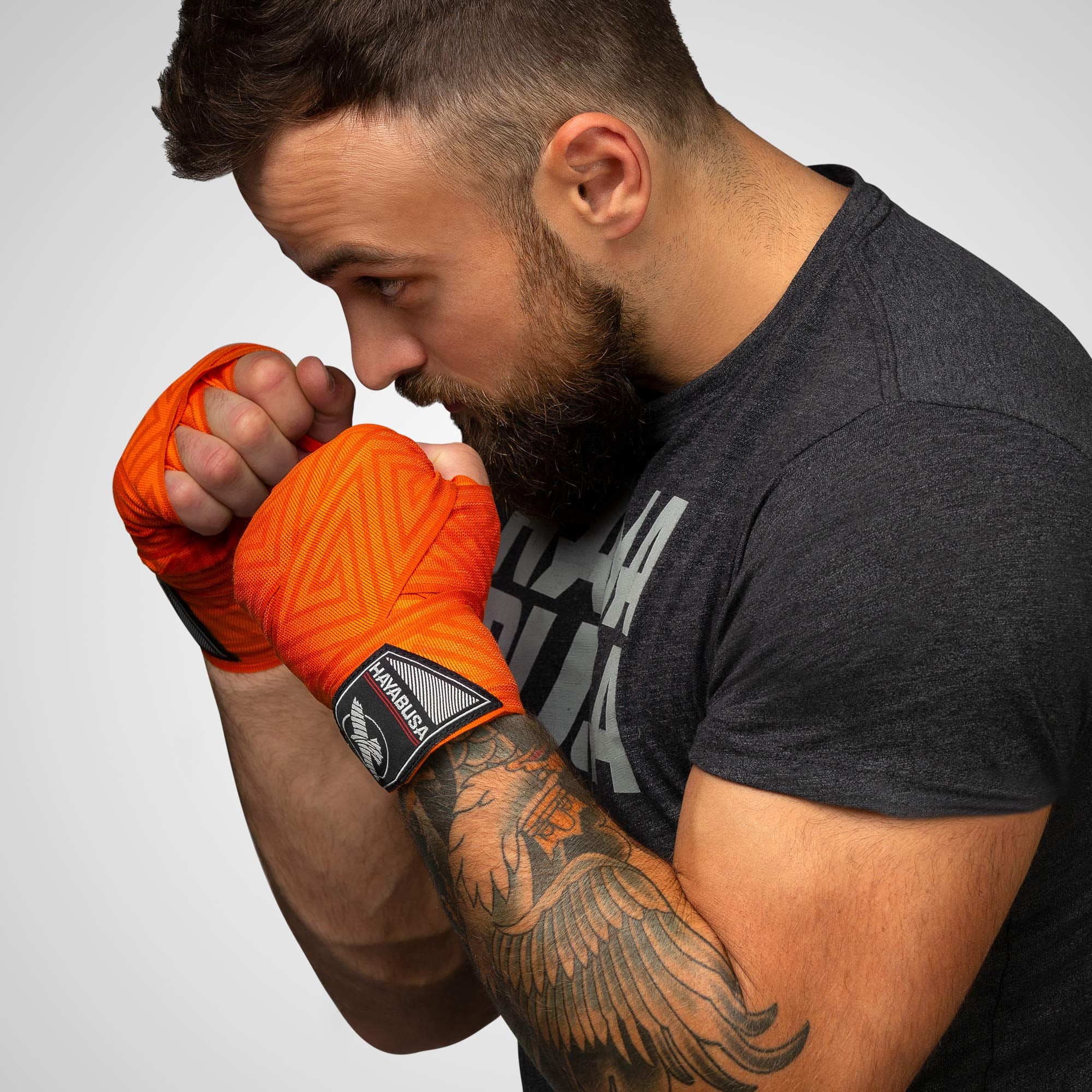 Boxing Hand Wraps Perfect Stretch 4.0 for Men & Women - Orange Maze, 180 Inches