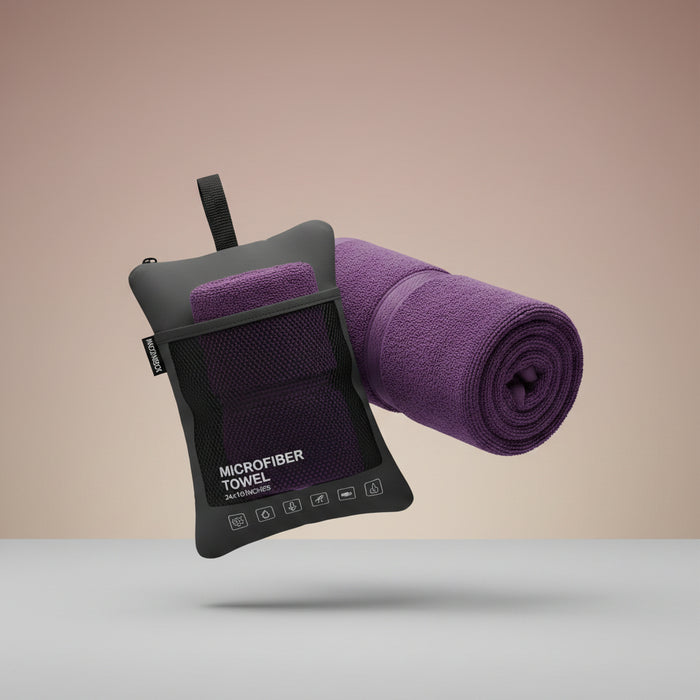 Microfiber Towel Perfect Travel & Gym & Camping Towel. Quick Dry - Super Absorbent - Ultra Compact - Lightweight. Suitable for Trip, Beach, Shower, Backpacking, Pool