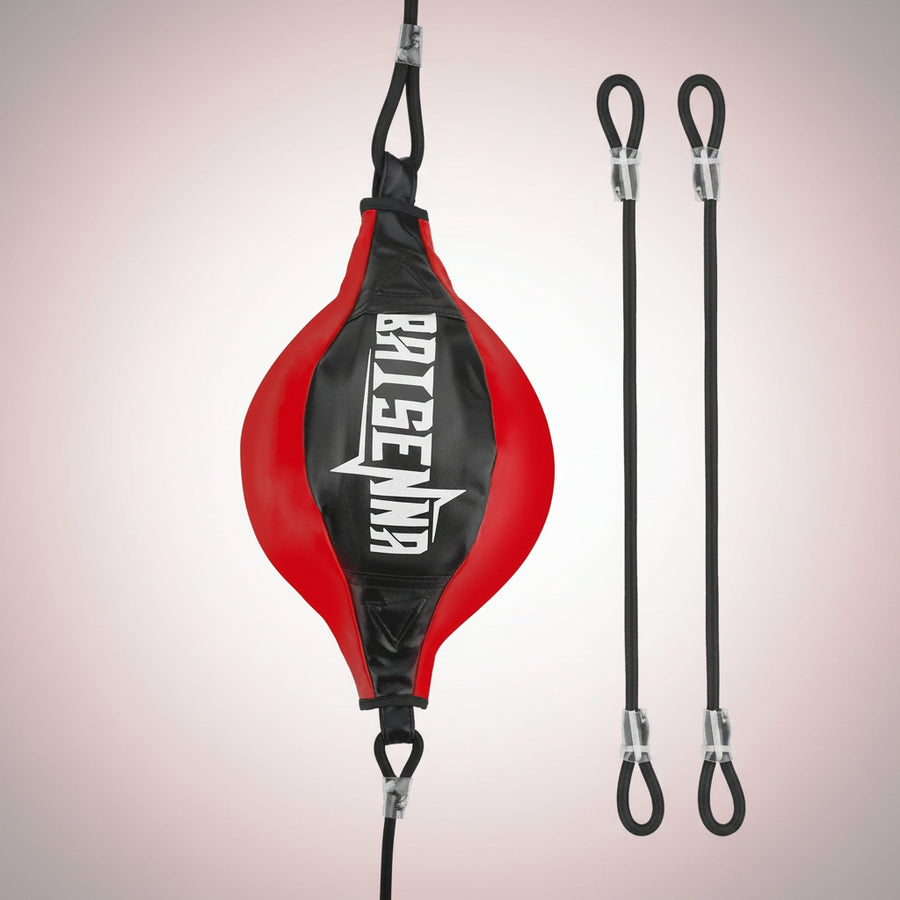 Double End Ball,  Boxing Speed Dodge Training Ball Leather Punch Bag Hanging Speed Ball for Gym Boxing Speed Training, Includes Cord, Stress Relief Exercise Equipment, Adult Teenagerss