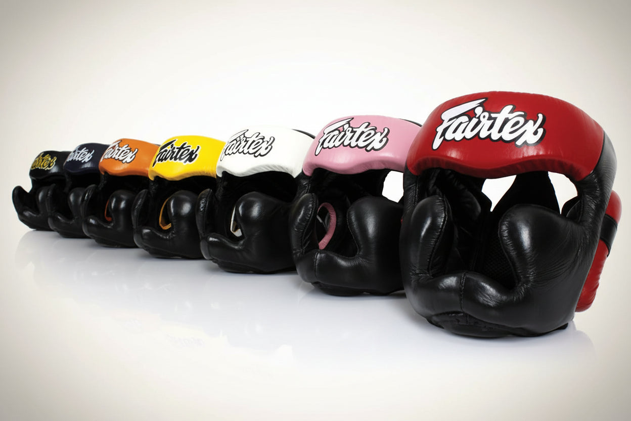 FAIRTEX HEADGUARD HG13 DIAGONAL VERSION FULL HEAD COVERAGE MUAY THAI KICK BOXING