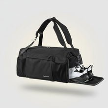 Gym Bag for Men with Shoes Compartment and Wet Pocket Convertible Duffle Bag and Gym Backpack Waterproof Sports Bags for Men with 2 Bottle Holders Multipurpose Weekender Overnight Bag -Black