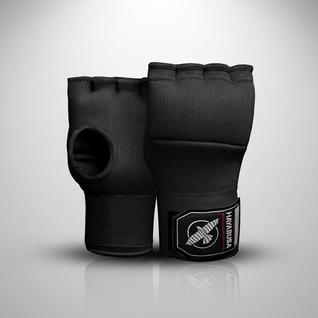 Quick Gel Boxing Hand Wrap Gloves - Black, Small