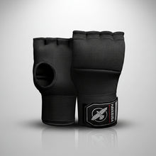 Quick Gel Boxing Hand Wrap Gloves - Black, Small