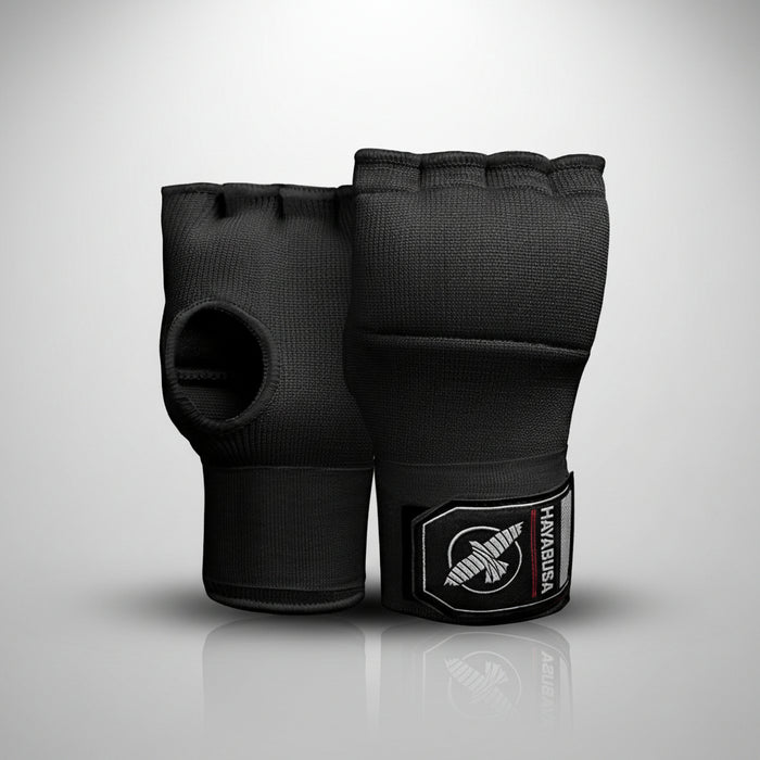 Quick Gel Boxing Hand Wrap Gloves - Black, Small