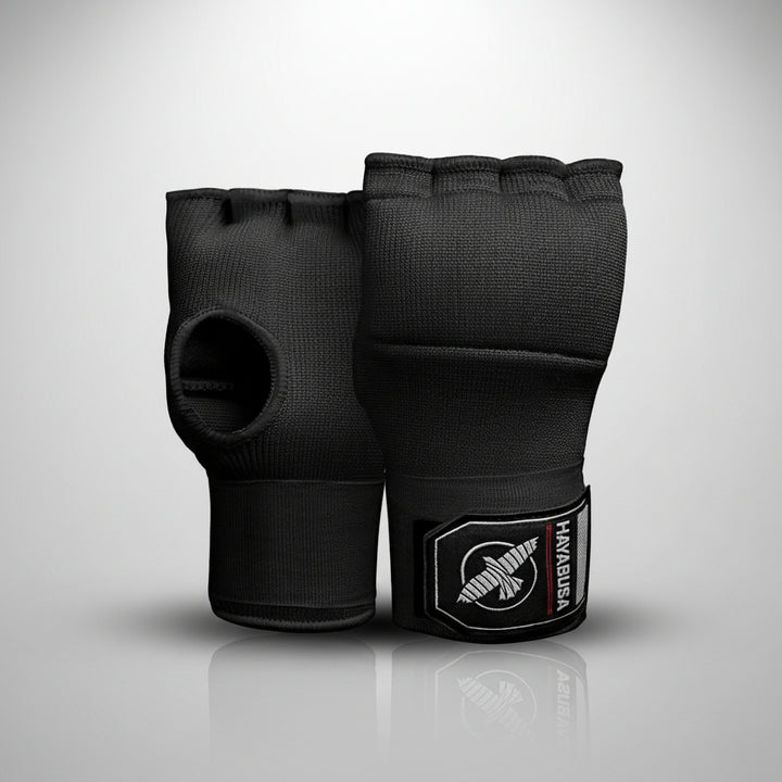 Quick Gel Boxing Hand Wrap Gloves - Black, Small