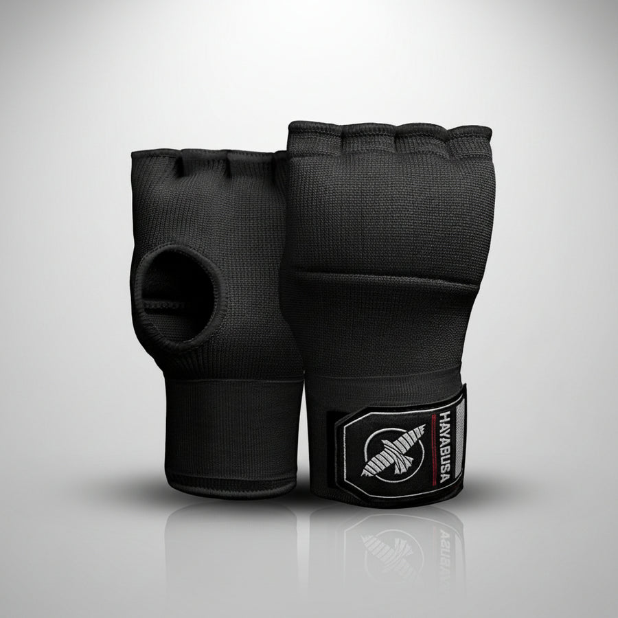 Quick Gel Boxing Hand Wrap Gloves - Black, Small