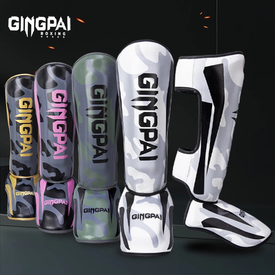 Kickboxing Shin Guards with Ankle & Instep Protection