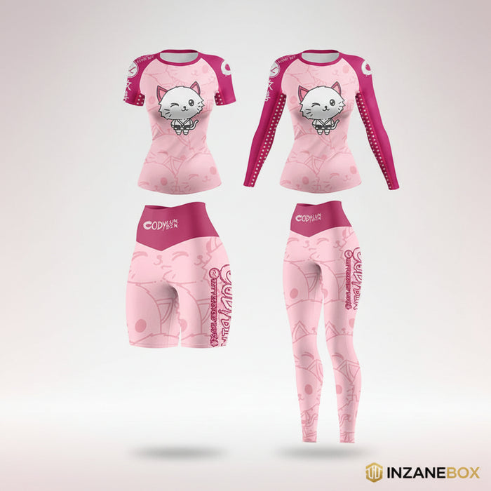 Women’s Graphic Combat Training Set for BJJ, MMA & Gym - INZANEBOX product image