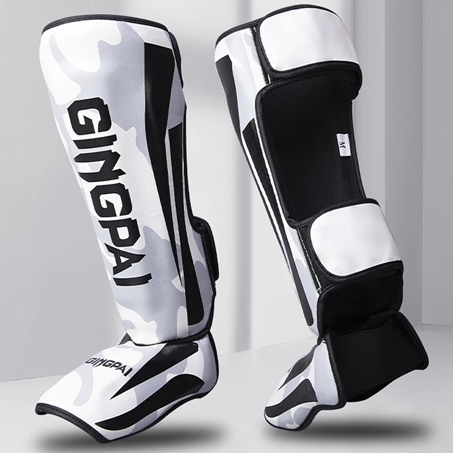 Kickboxing Shin Guards with Ankle & Instep Protection