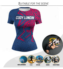 Women’s Graphic Rashguard for BJJ, MMA & Grappling - INZANEBOX product image
