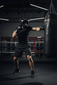 GINGPAI Boxing Headgear for Kickboxing, Sanda & MMA Training