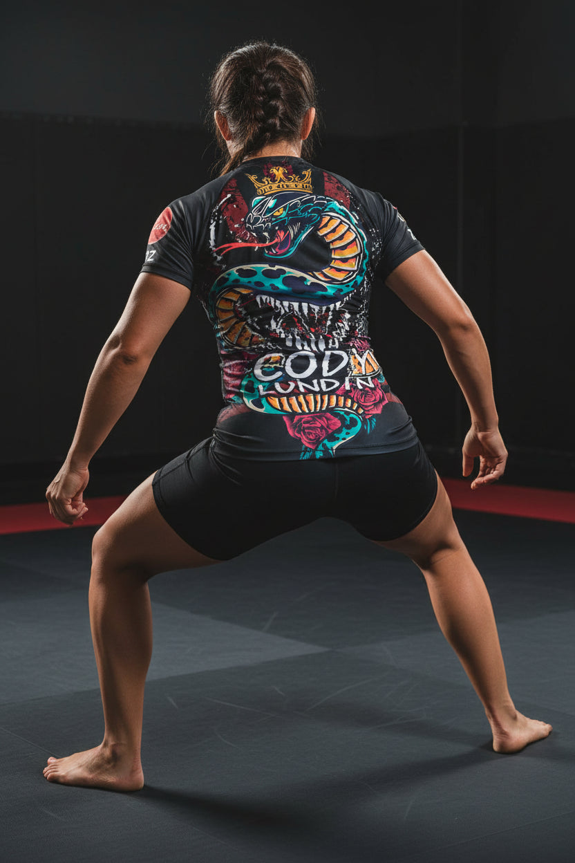 Women’s Graphic Rashguard for BJJ, MMA & Grappling - INZANEBOX product image
