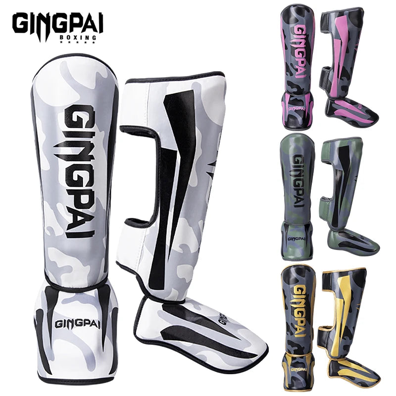 Kickboxing Shin Guards with Ankle & Instep Protection