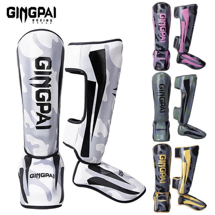 Kickboxing Shin Guards with Ankle & Instep Protection