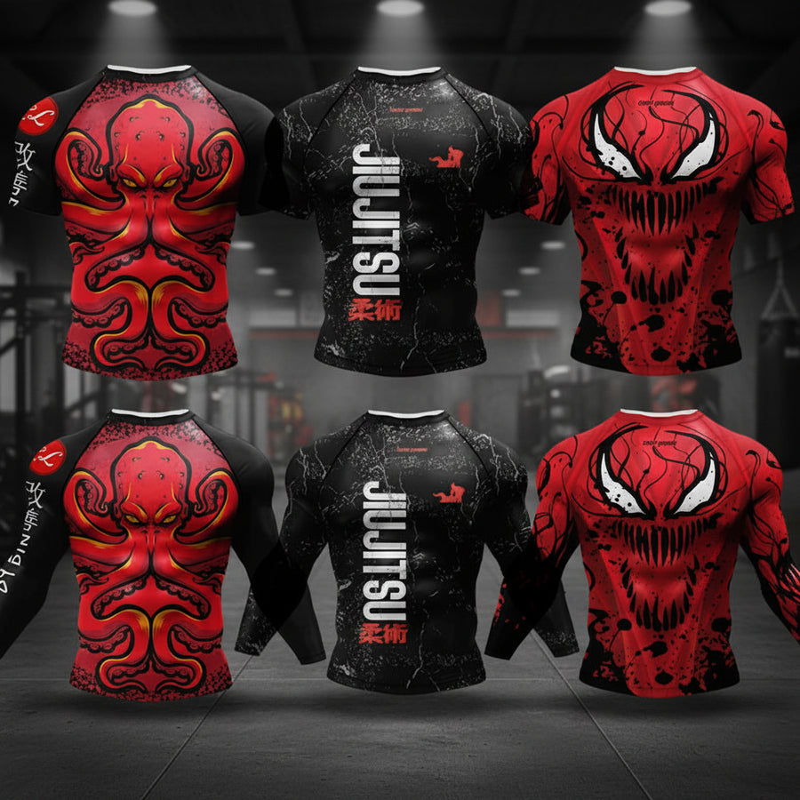 Combat Sports Compression Rashguard for BJJ, MMA & Boxing