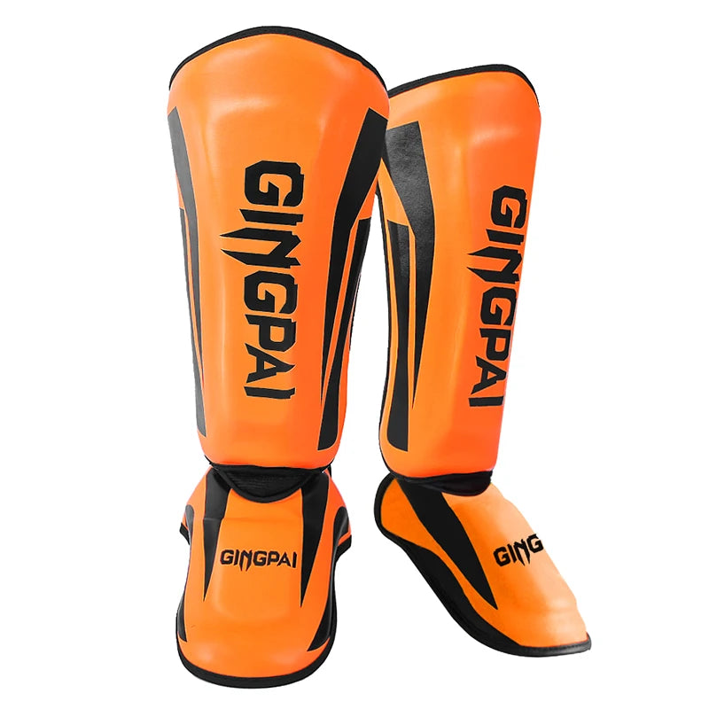 GINGPAI Shin Guards for Muay Thai, Kickboxing & MMA