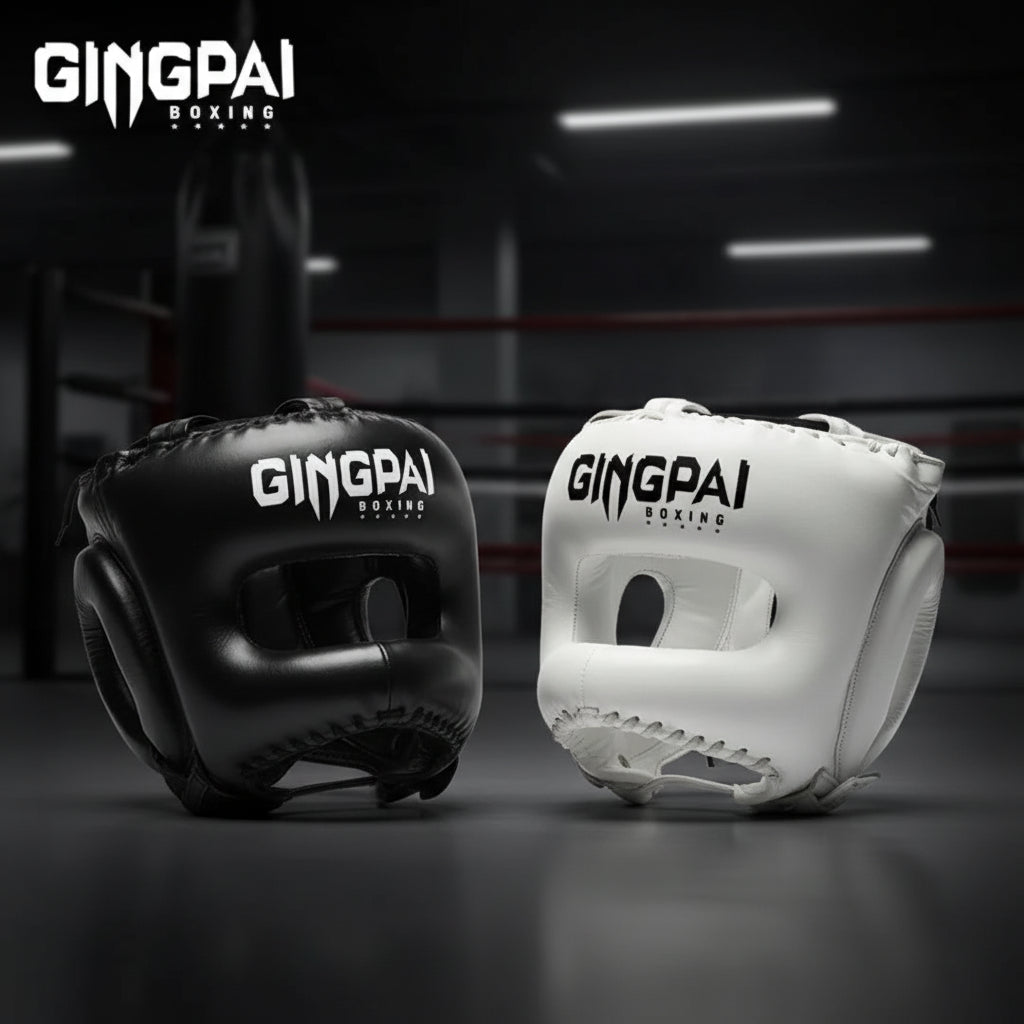 GINGPAI Boxing Headgear for Kickboxing, Sanda & MMA Training