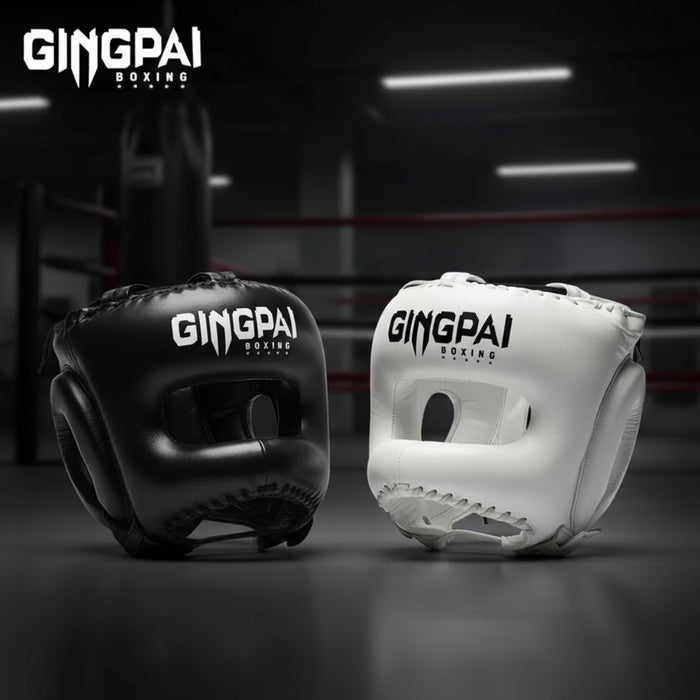 GINGPAI Boxing Headgear for Kickboxing, Sanda & MMA Training