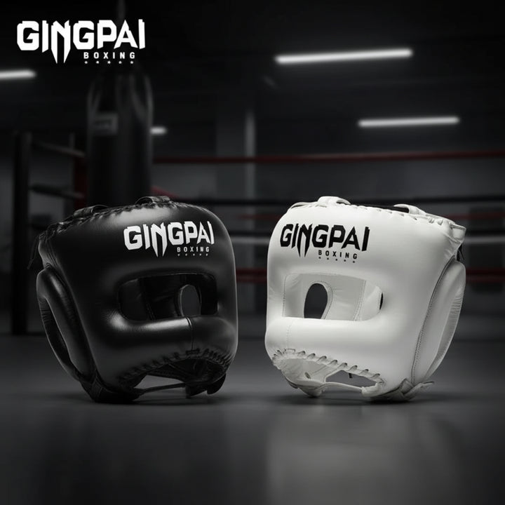 GINGPAI Boxing Headgear for Kickboxing, Sanda & MMA Training