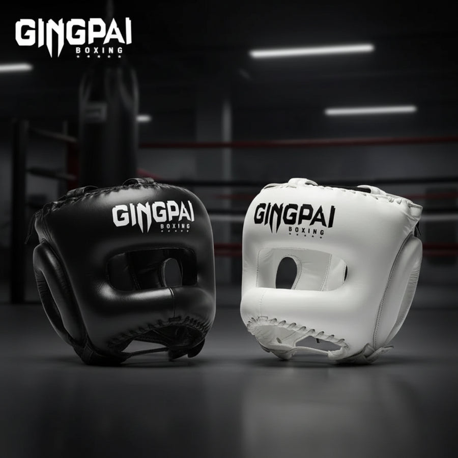 GINGPAI Boxing Headgear for Kickboxing, Sanda & MMA Training
