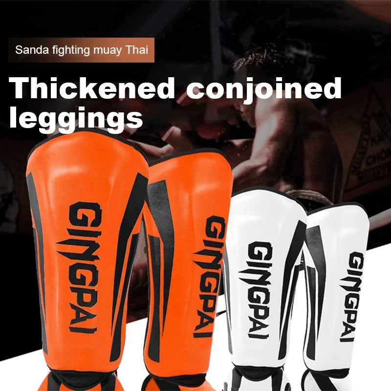 GINGPAI Shin Guards for Muay Thai, Kickboxing & MMA