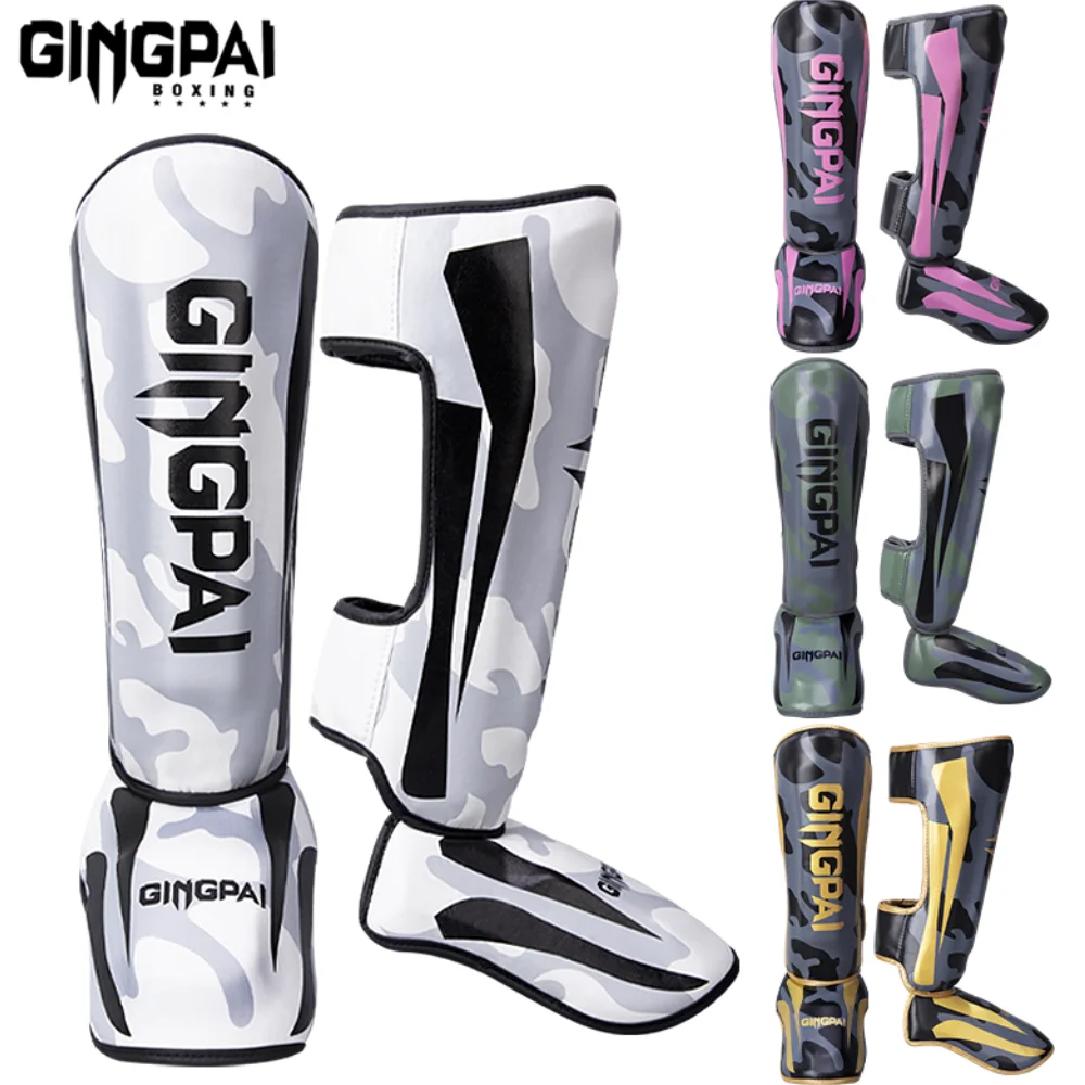 Kickboxing Shin Guards with Ankle & Instep Protection