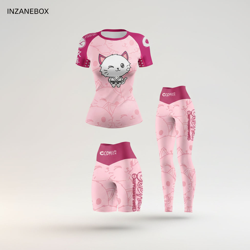 Women’s Graphic Combat Training Set for BJJ, MMA & Gym - INZANEBOX product image