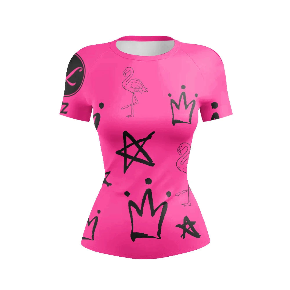 Women’s Graphic Rashguard for BJJ, MMA & Grappling - INZANEBOX product image