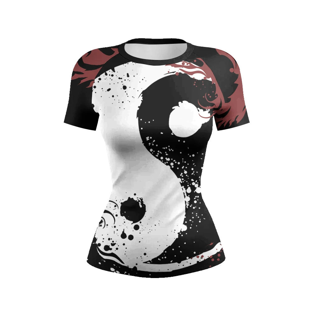 Women’s Graphic Rashguard for BJJ, MMA & Grappling - INZANEBOX product image
