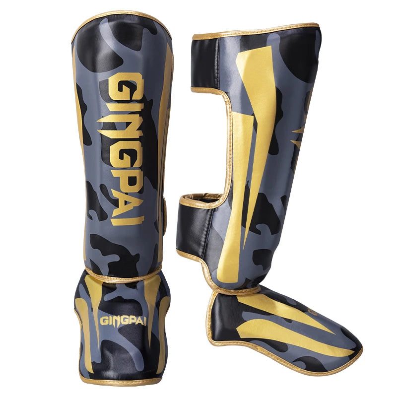 Kickboxing Shin Guards with Ankle & Instep Protection