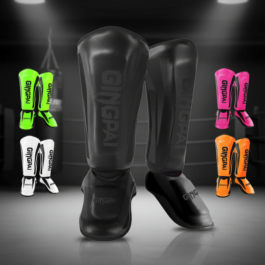 GINGPAI Shin Guards for Muay Thai, Kickboxing & MMA