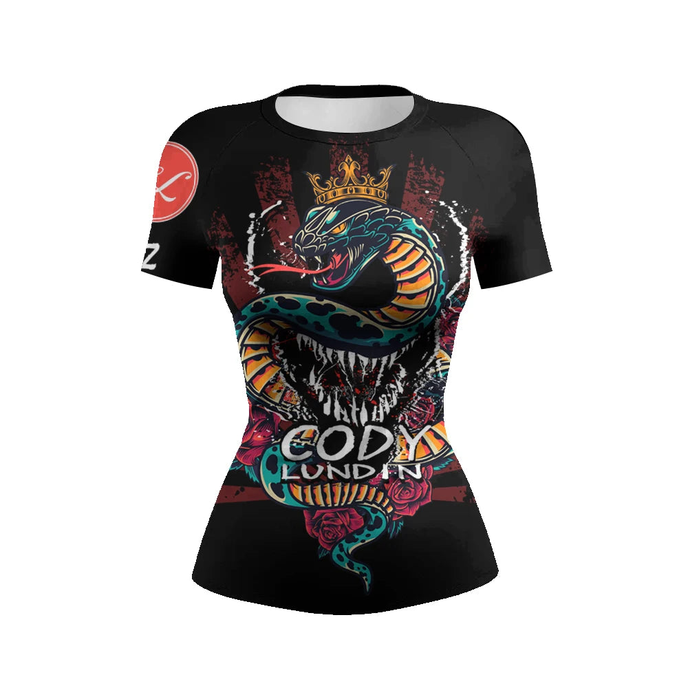 Women’s Graphic Rashguard for BJJ, MMA & Grappling - INZANEBOX product image