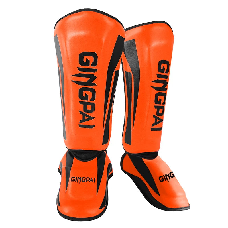 GINGPAI Shin Guards for Muay Thai, Kickboxing & MMA