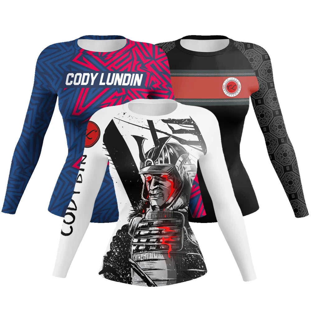 Women’s 3D Compression Rashguard for BJJ, MMA & Fitness