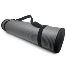 - Multi-Purpose Fitness Mat 8Mm - Padded, Skid & Tear Resistant 24" X 72" Gray