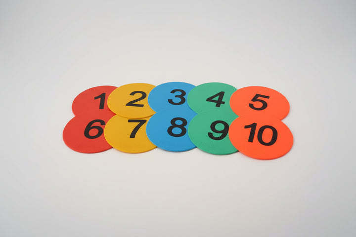 8Inch Numbered Floor Spot Markers