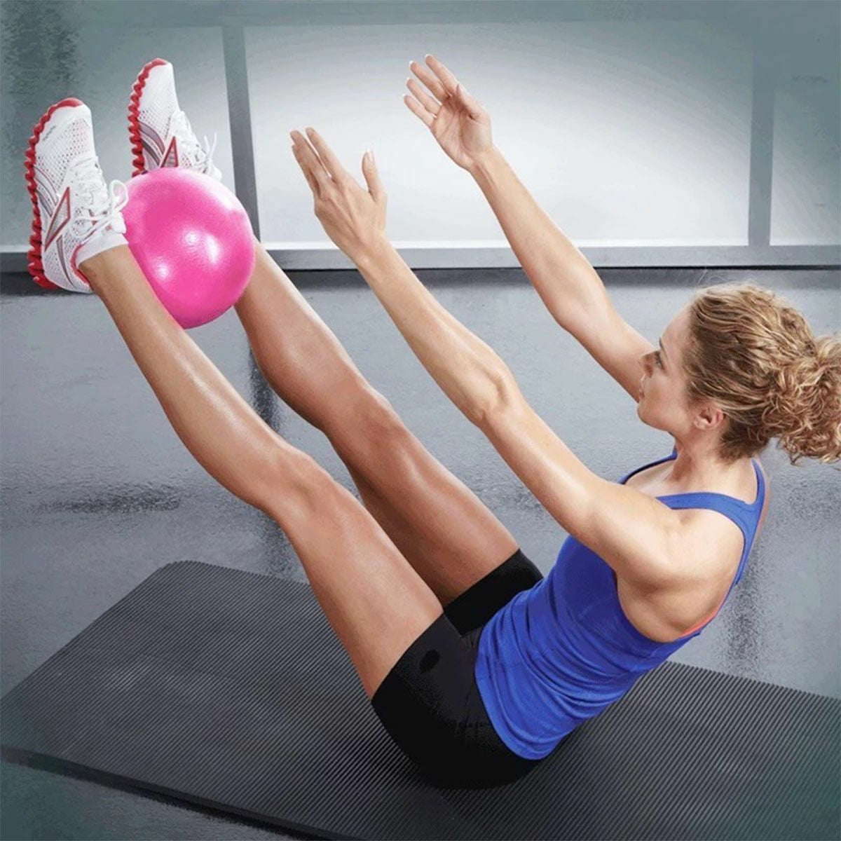 Pro Body Pilates 9” Mini Exercise Ball for Fitness Bender Toning Yoga Barre Core