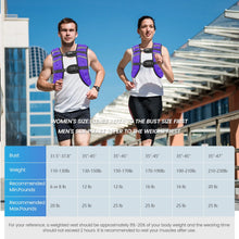 Weighted Vest Purple 12 Lb Weight Vest for Woman Men Sport Weighted Vest with Reflective Stripe Adjustable Buckle Straps Mesh Pocket for Strength Training Running
