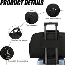 45L Gym Bag for Men & Women with Shoe Compartment, 21” Large Duffle Bag for Travel, Sports, Fitness & Workout, Black