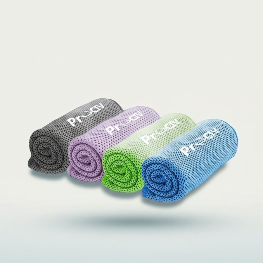 4 Pack Cooling Towels, Ice Towel for Neck and Face, Soft Breathable Chilly Microfiber Keep Cool Towels for Yoga, Gym, Fitness, Camping, Running, Workout & More Activities, 40"X 12"