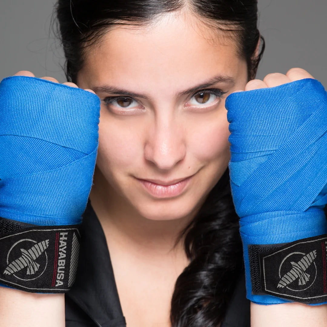 V4 Perfect Stretch Boxing Hand Wraps 180" Blue 180