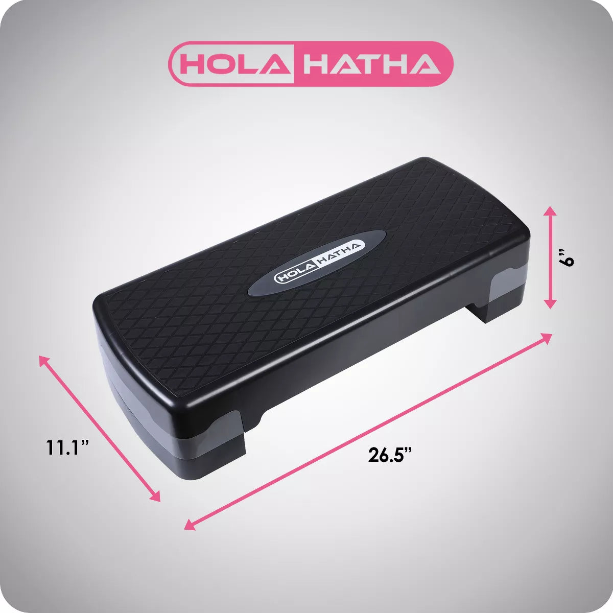 Holahatha Compact Portable Aerobic Step Platform Workout Exercise Equipment
