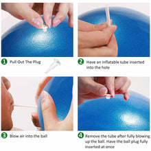Pro Body Pilates 9” Mini Exercise Ball for Fitness Bender Toning Yoga Barre Core