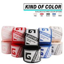 LEKÄRO Elastic Cotton Boxing Hand Wraps for Muay Thai MMA Training for Men & Women